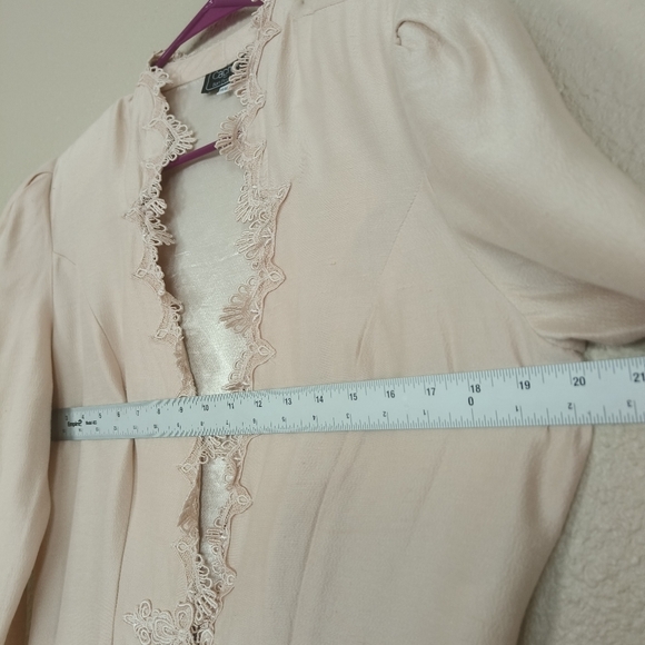 vintage Cachet by Bari Protas women's jacket with lace at the edge size 11/12 - Picture 3 of 14